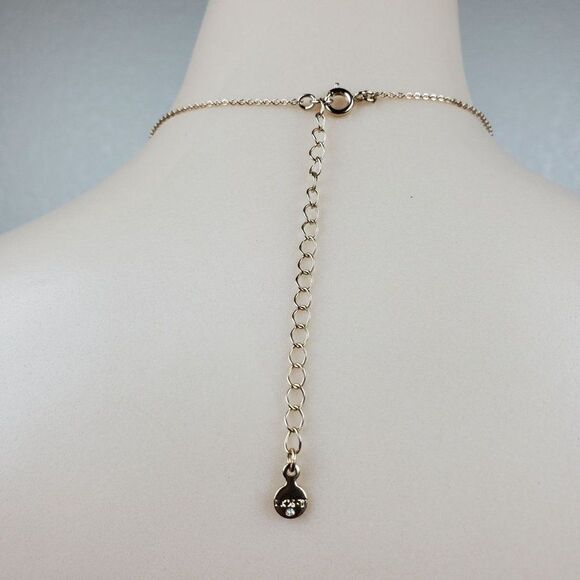 Loft Gold Tone Double Pendant Round Circle Crystal Rhinestone Pendant Necklace - Picture 2 of 13